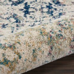 Alternative view of Nourison Fusion FSS12 Cream Blue Area Rug