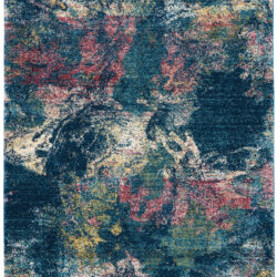 Nourison Fusion FSS17 Blue Multicolor Area Rug