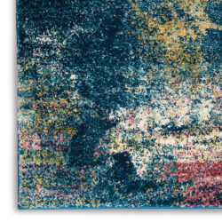 Alternative view of Nourison Fusion FSS17 Blue Multicolor Area Rug