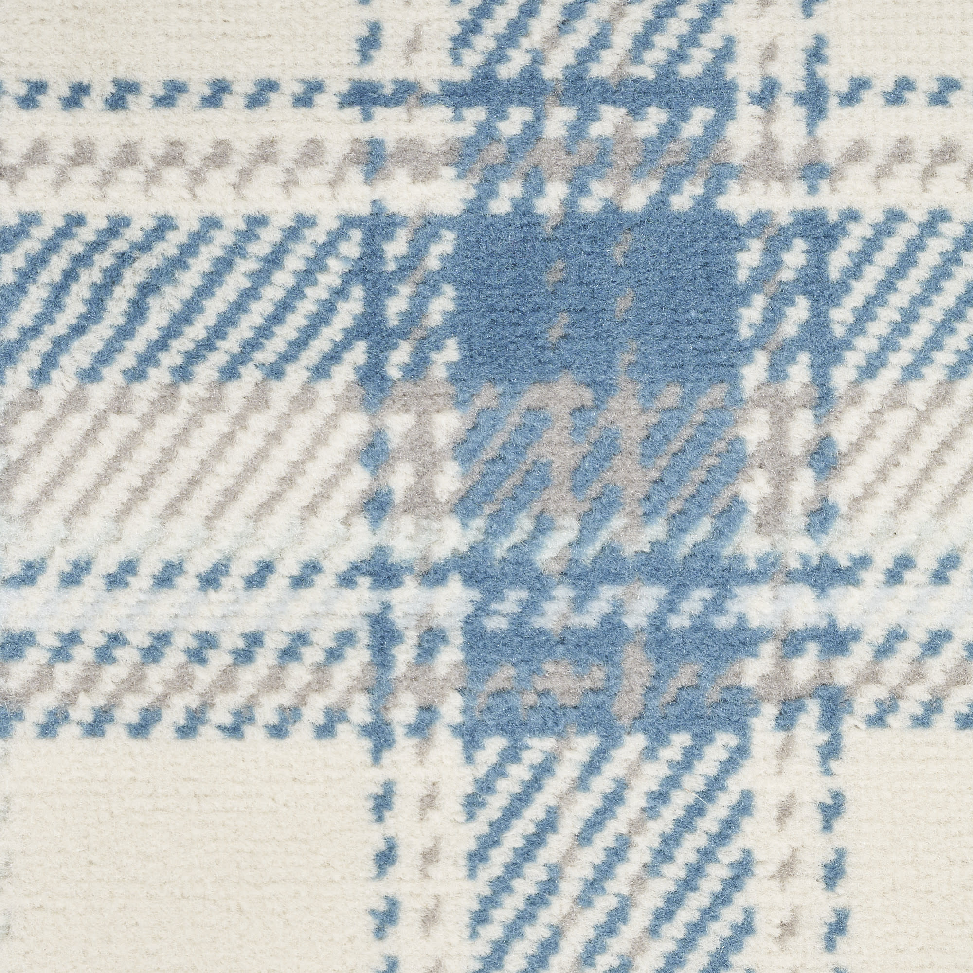 Nourison Grafix GRF03 Ivory Blue Area Rug - Image 4