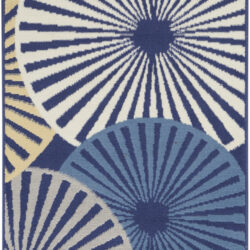 Nourison Grafix GRF20 Navy Area Rug