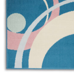 Alternative view of Nourison Grafix GRF21 Blue Multicolor Area Rug