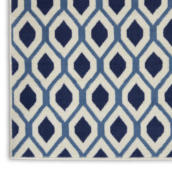 Alternative view of Nourison Grafix GRF22 White Navy Area Rug