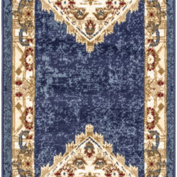 Nourison Grafix GRF43 Navy Gold Area Rug