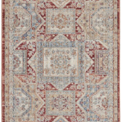 Nourison Homestead HMS02 Blue Brick Area Rug