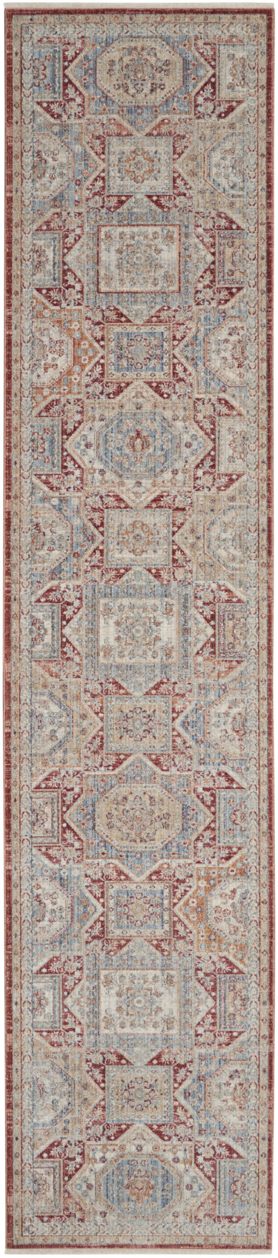 Nourison Homestead HMS02 Blue Brick Area Rug