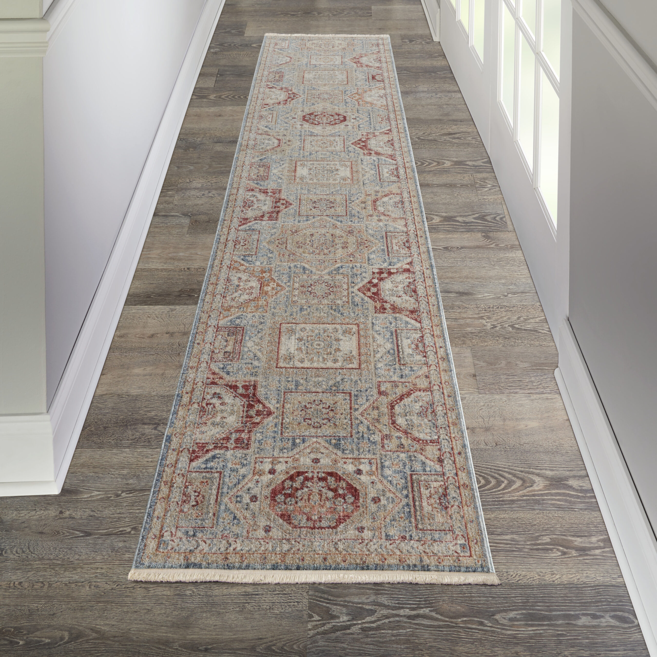 Nourison Homestead HMS02 Blue Multicolor Area Rug - Image 5