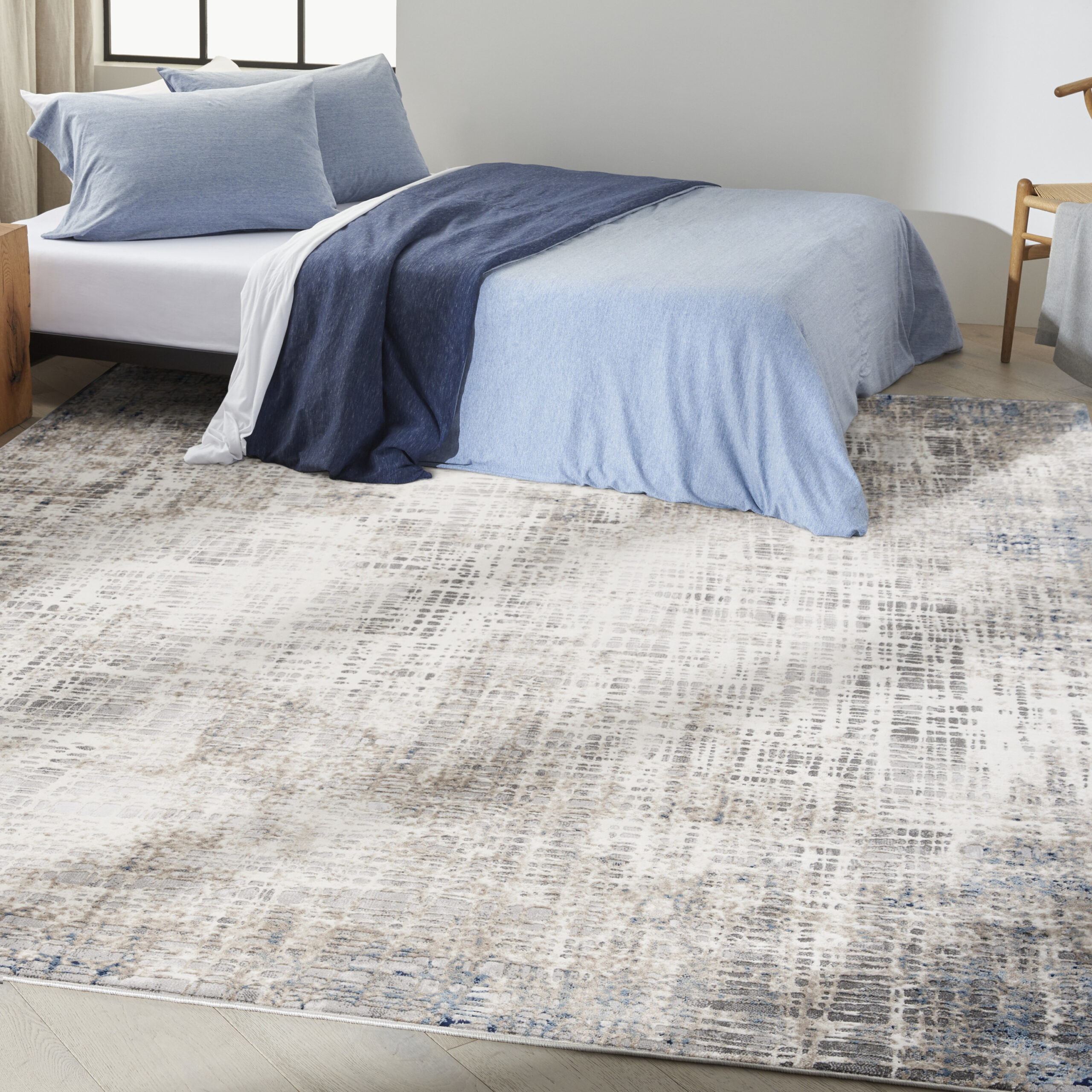 Calvin Klein CK022 Infinity IFN01 Blue Multicolor Area Rug - Image 5