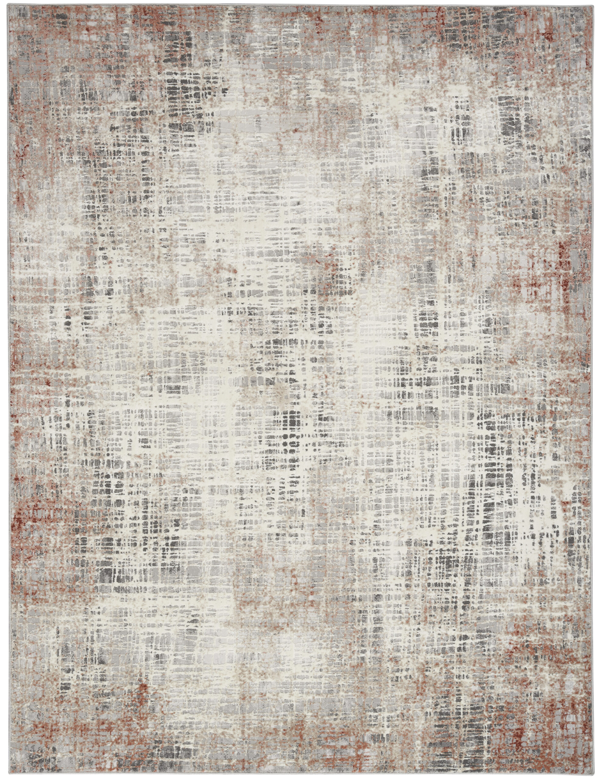 Calvin Klein CK022 Infinity IFN01 Rust Multicolor Area Rug