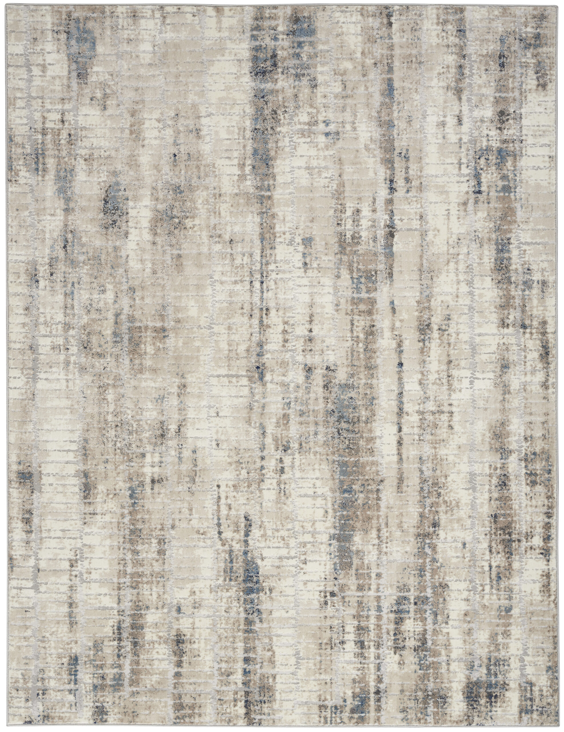Calvin Klein CK022 Infinity IFN02 Ivory Grey Blue Area Rug