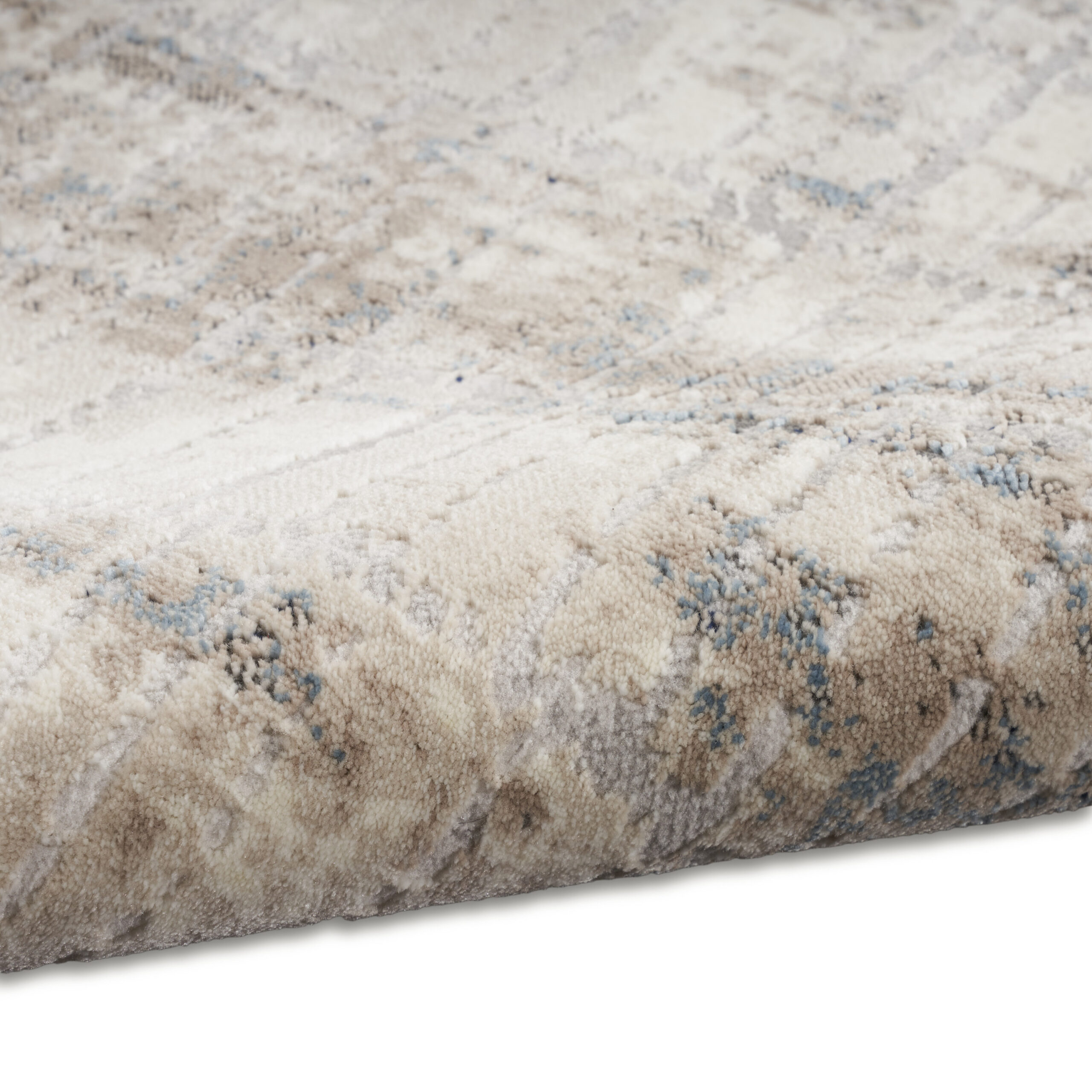 Calvin Klein CK022 Infinity IFN02 Ivory Grey Blue Area Rug - Image 3