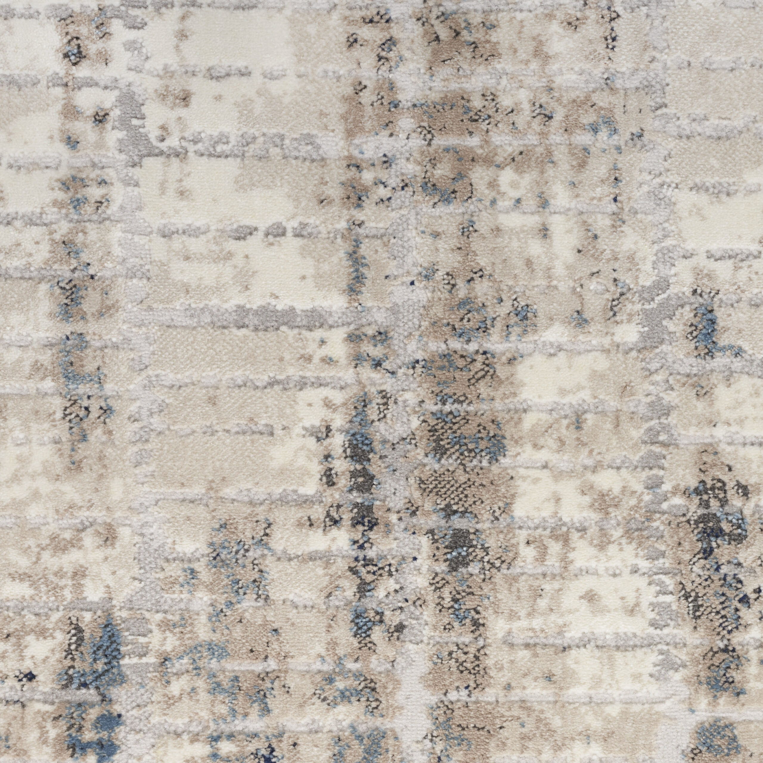 Calvin Klein CK022 Infinity IFN02 Ivory Grey Blue Area Rug - Image 4