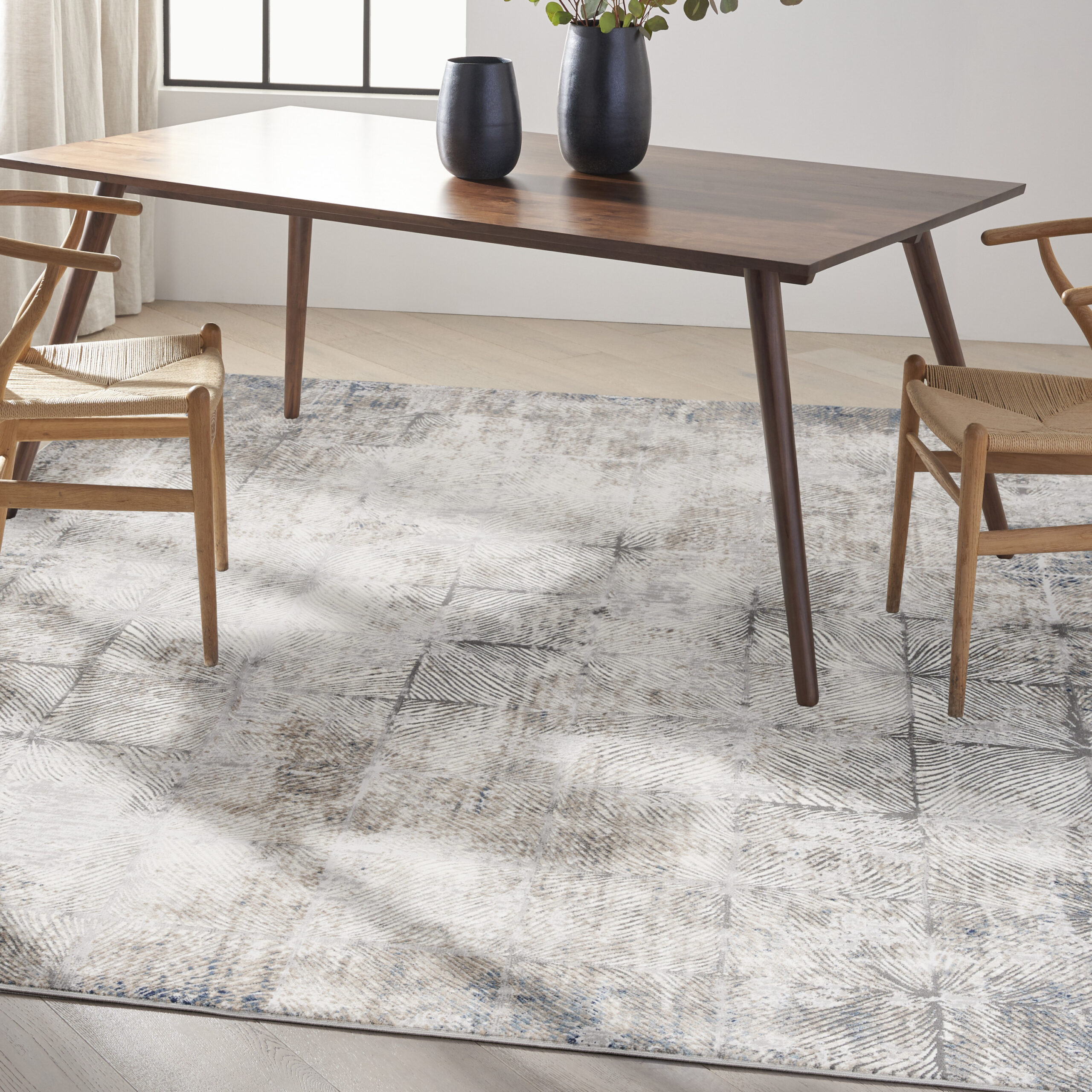 Calvin Klein CK022 Infinity IFN03 Ivory Grey Area Rug - Image 5