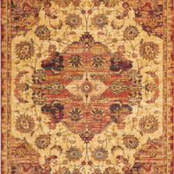 Nourison Jewel JEL01 Cream Red Area Rug