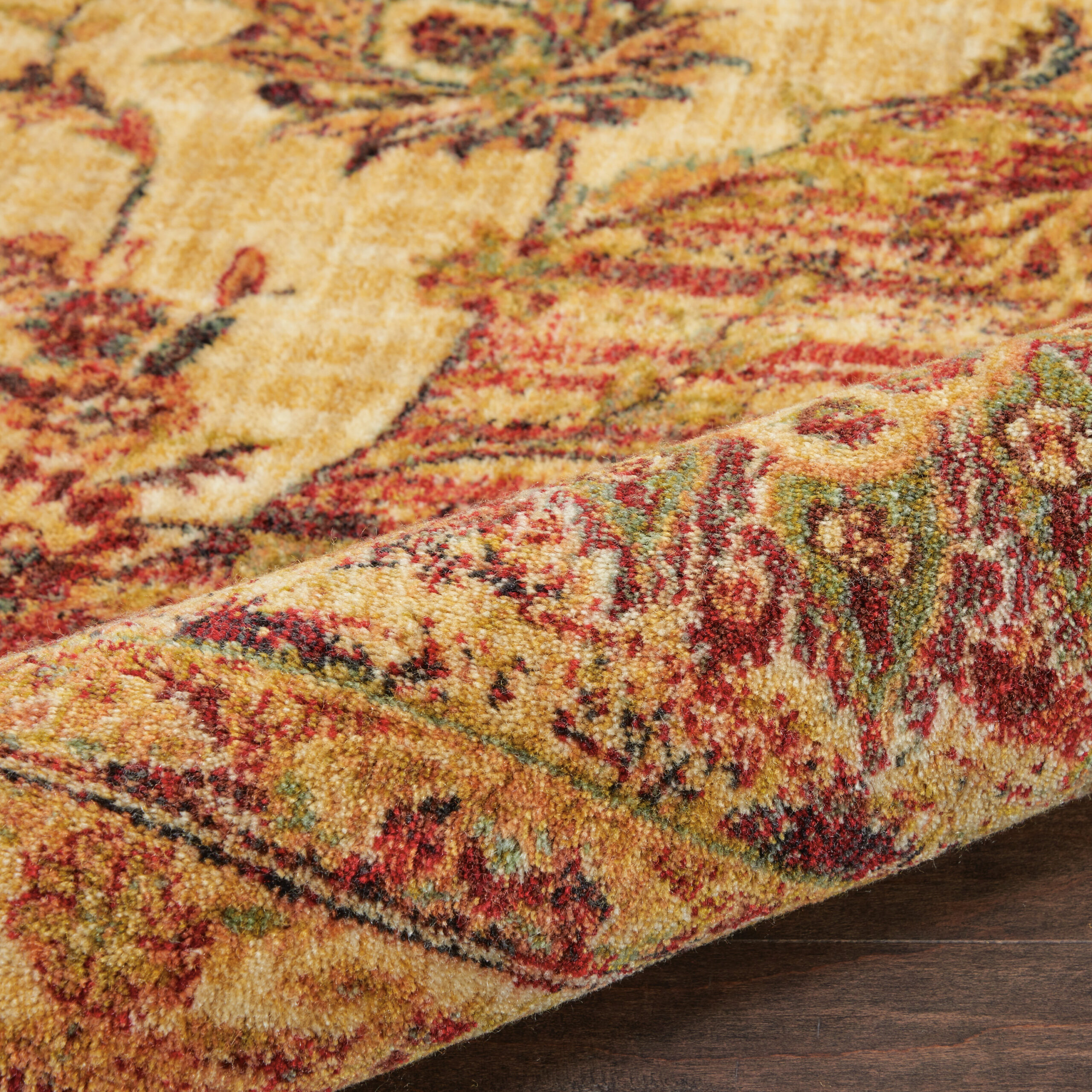 Nourison Jewel JEL01 Cream Red Area Rug - Image 3