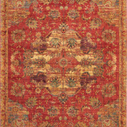 Nourison Jewel JEL01 Red Area Rug