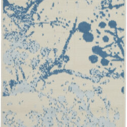 Nourison Jubilant JUB12 Ivory Blue Area Rug