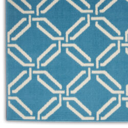 Alternative view of Nourison Jubilant JUB17 Blue Area Rug