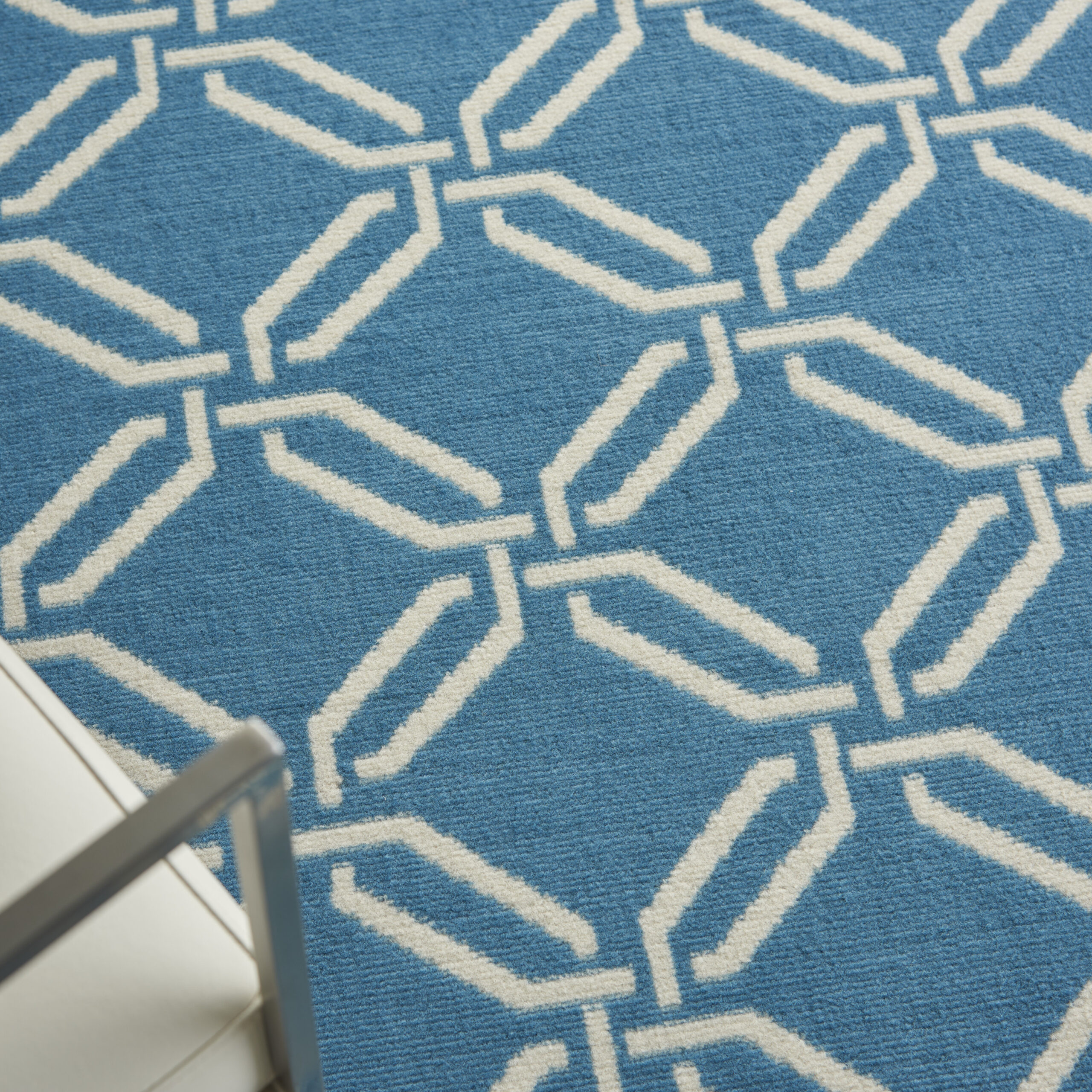 Nourison Jubilant JUB17 Blue Area Rug - Image 6