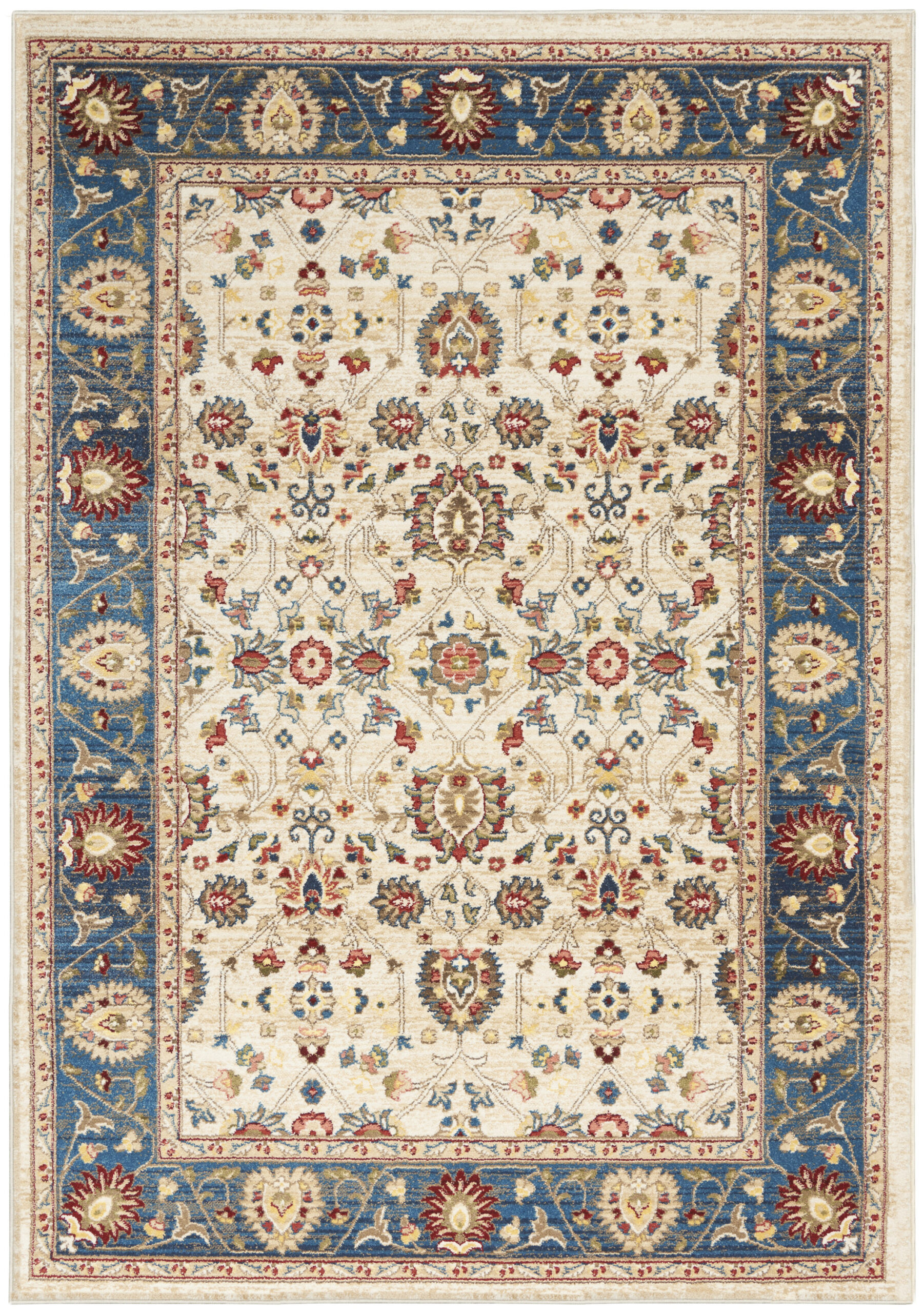 Nourison Karisma KAR01 Ivory Blue Area Rug