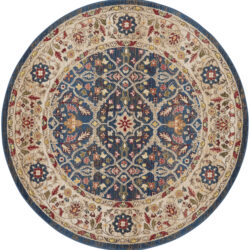 Nourison Karisma KAR03 Blue Ivory Area Rug