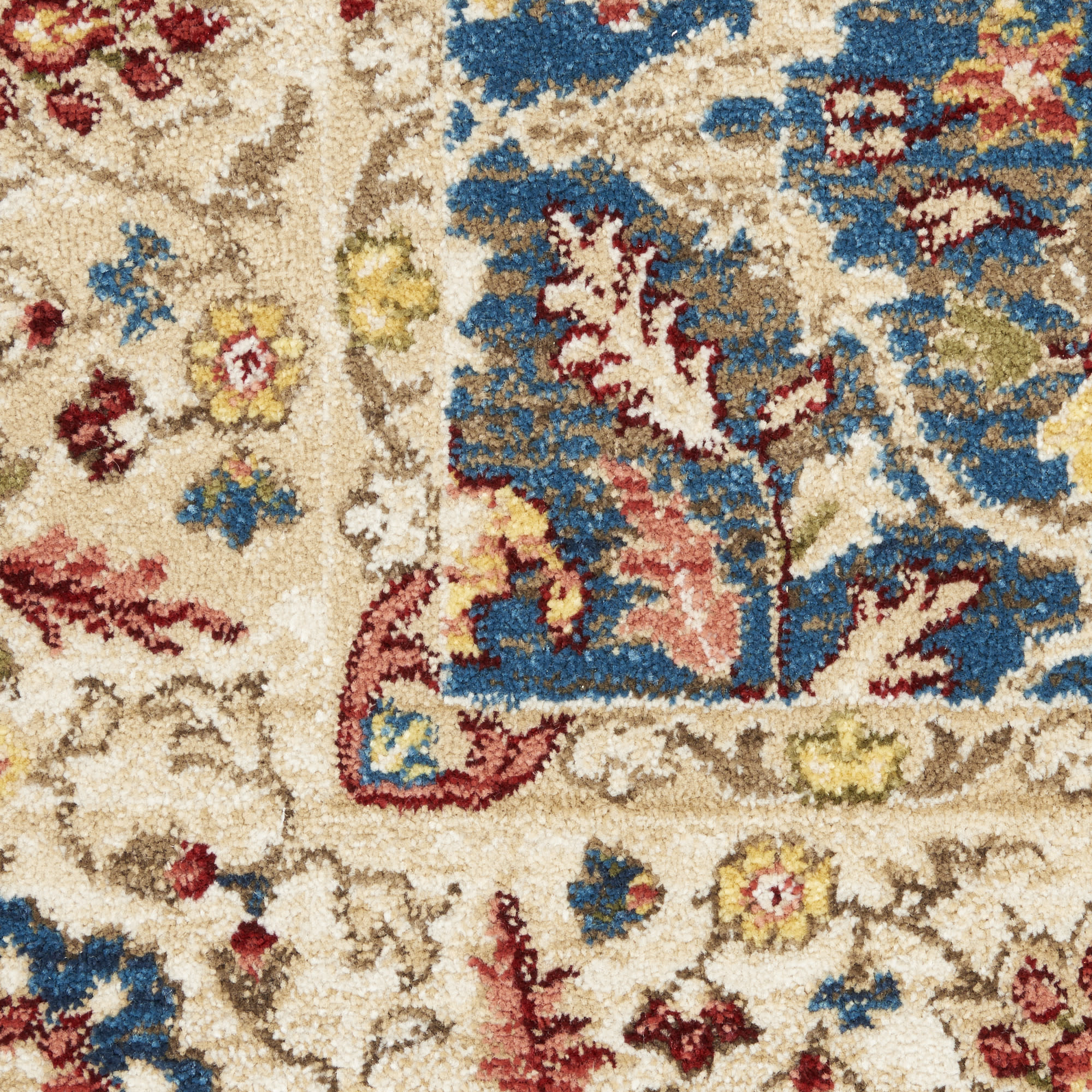 Nourison Karisma KAR03 Blue Ivory Area Rug - Image 4