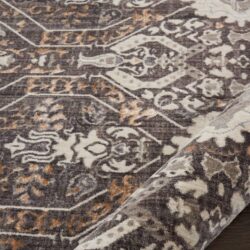 Alternative view of Nourison Silver Screen KI341 Mocha/Slate Area Rug