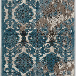 Nourison Karma KRM05 Ivory/Blue Area Rug
