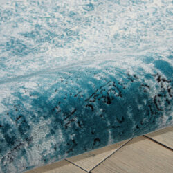 Alternative view of Nourison Karma KRM06 Ivory/Blue Area Rug