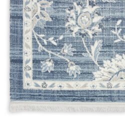 Alternative view of Nourison Lennox LEN01 Blue Ivory Area Rug