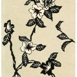 Nourison Modern Elegance LH08 Black White Area Rug