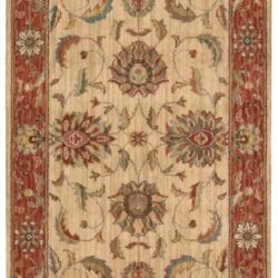 Nourison Living Treasures LI04 Ivory/Red Area Rug