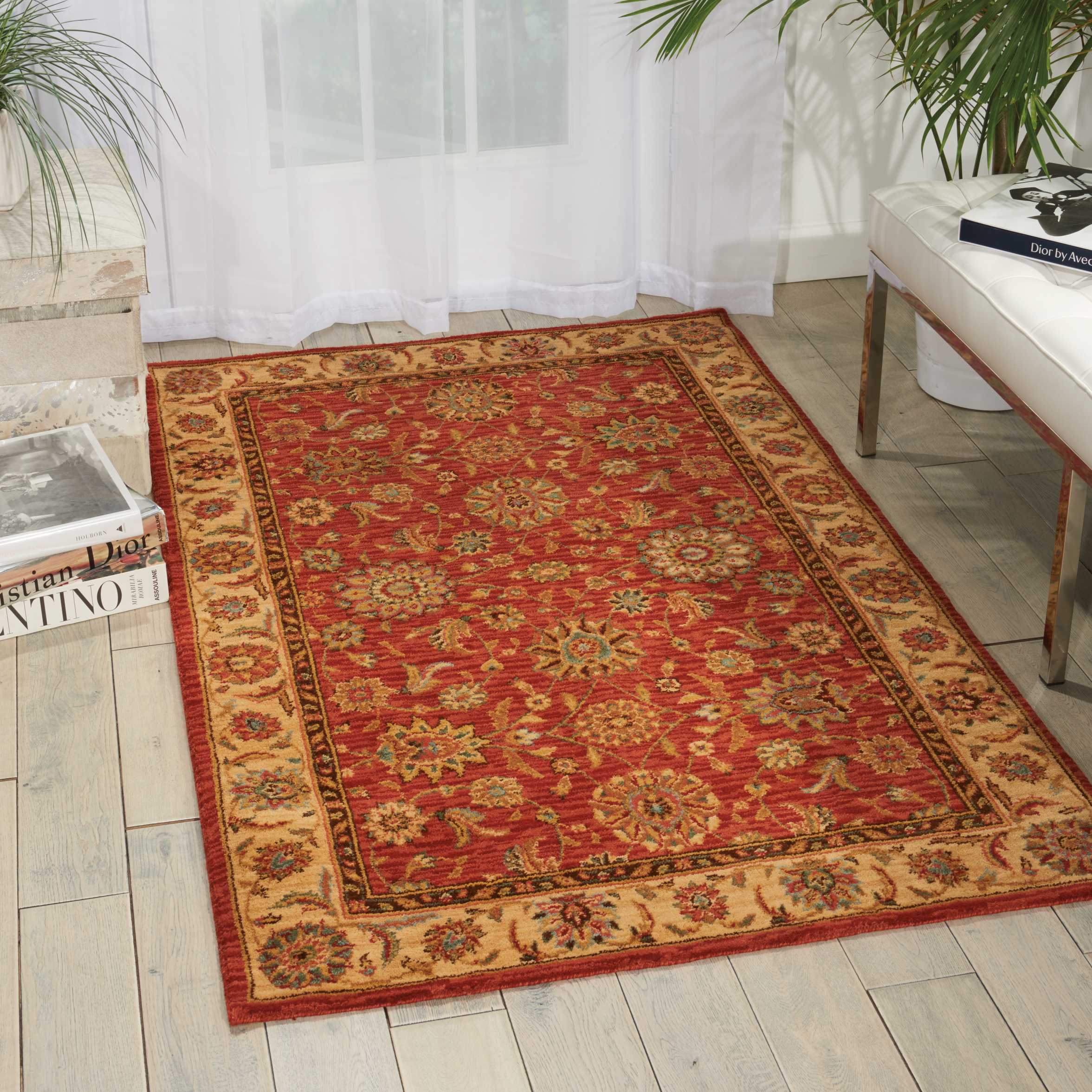 Nourison Living Treasures LI05 Rust Area Rug - Image 3