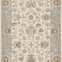 Nourison Living Treasures LI16 Ivory Aqua Area Rug