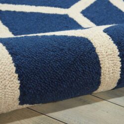 Alternative view of Nourison Linear LIN01 Blue Ivory Area Rug