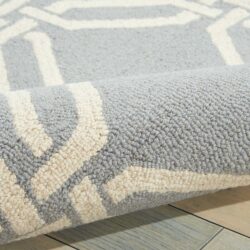 Alternative view of Nourison Linear LIN08 Light Blue Area Rug