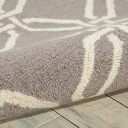 Alternative view of Nourison Linear LIN08 Silver Area Rug