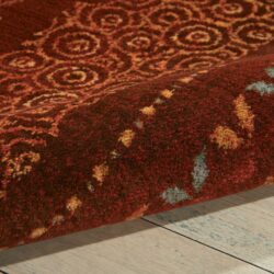 Alternative view of Nourison Radiant Impression LK02 Crimson Area Rug