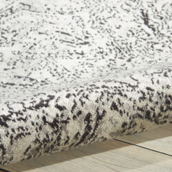 Alternative view of Nourison Luminance LUM11 Ivory Black Area Rug