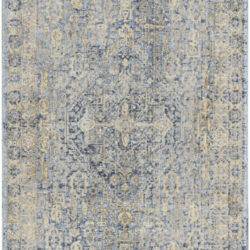Nourison Lustrous Weave LUW02 Blue Ivory Area Rug