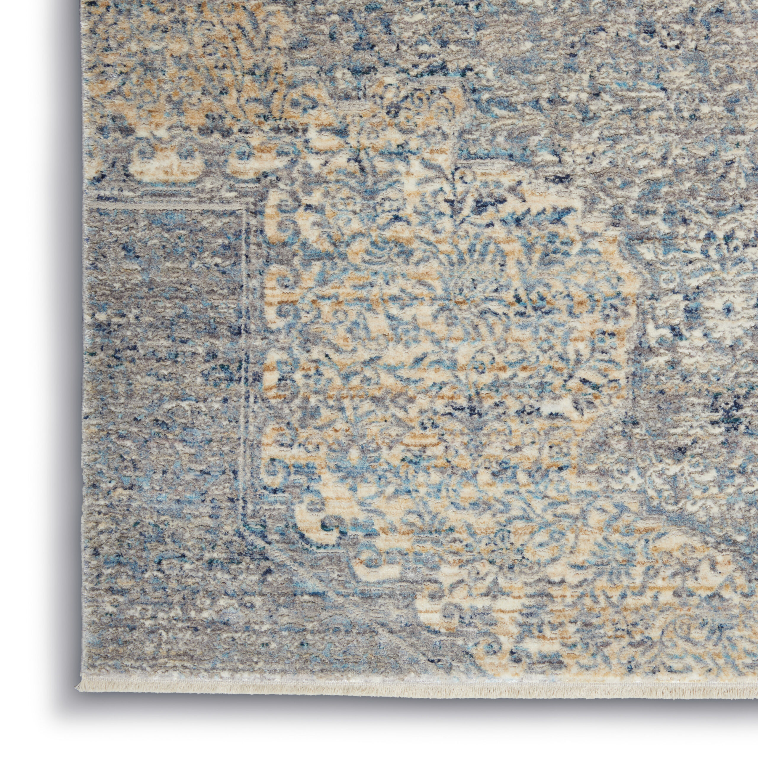 Nourison Lustrous Weave LUW04 Blue Grey Area Rug - Image 2
