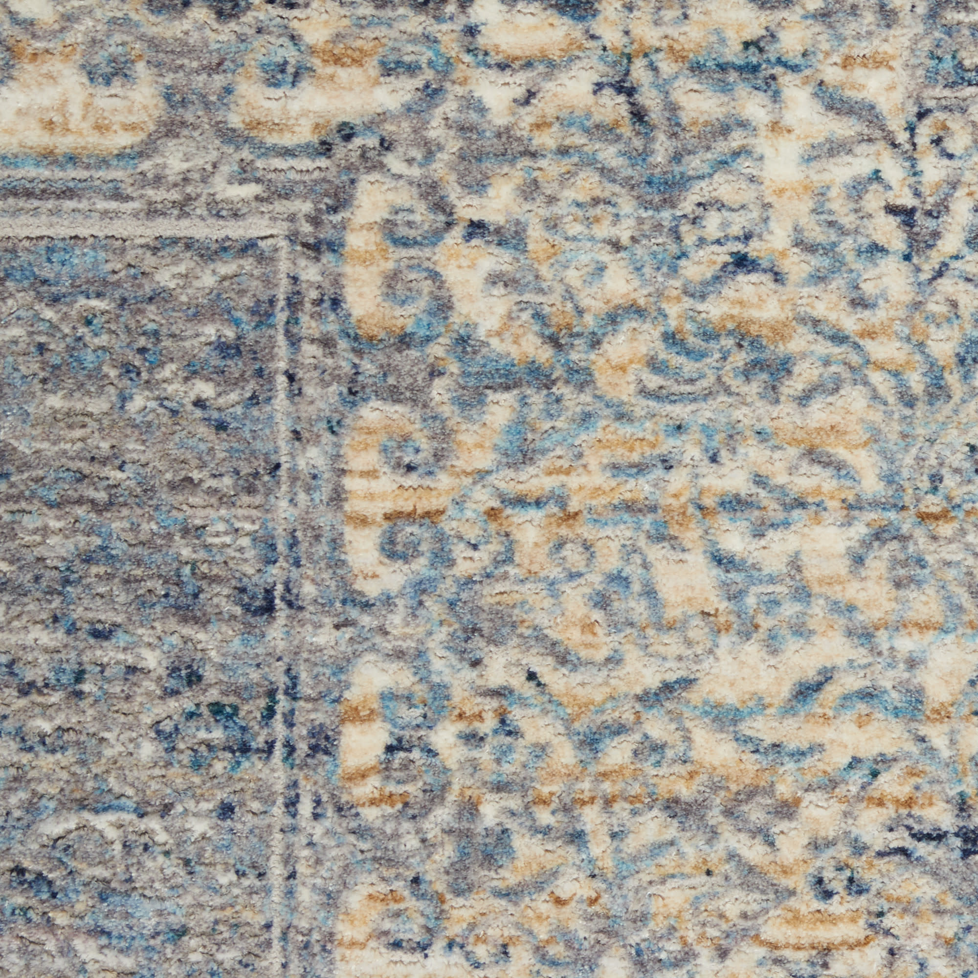 Nourison Lustrous Weave LUW04 Blue Grey Area Rug - Image 4