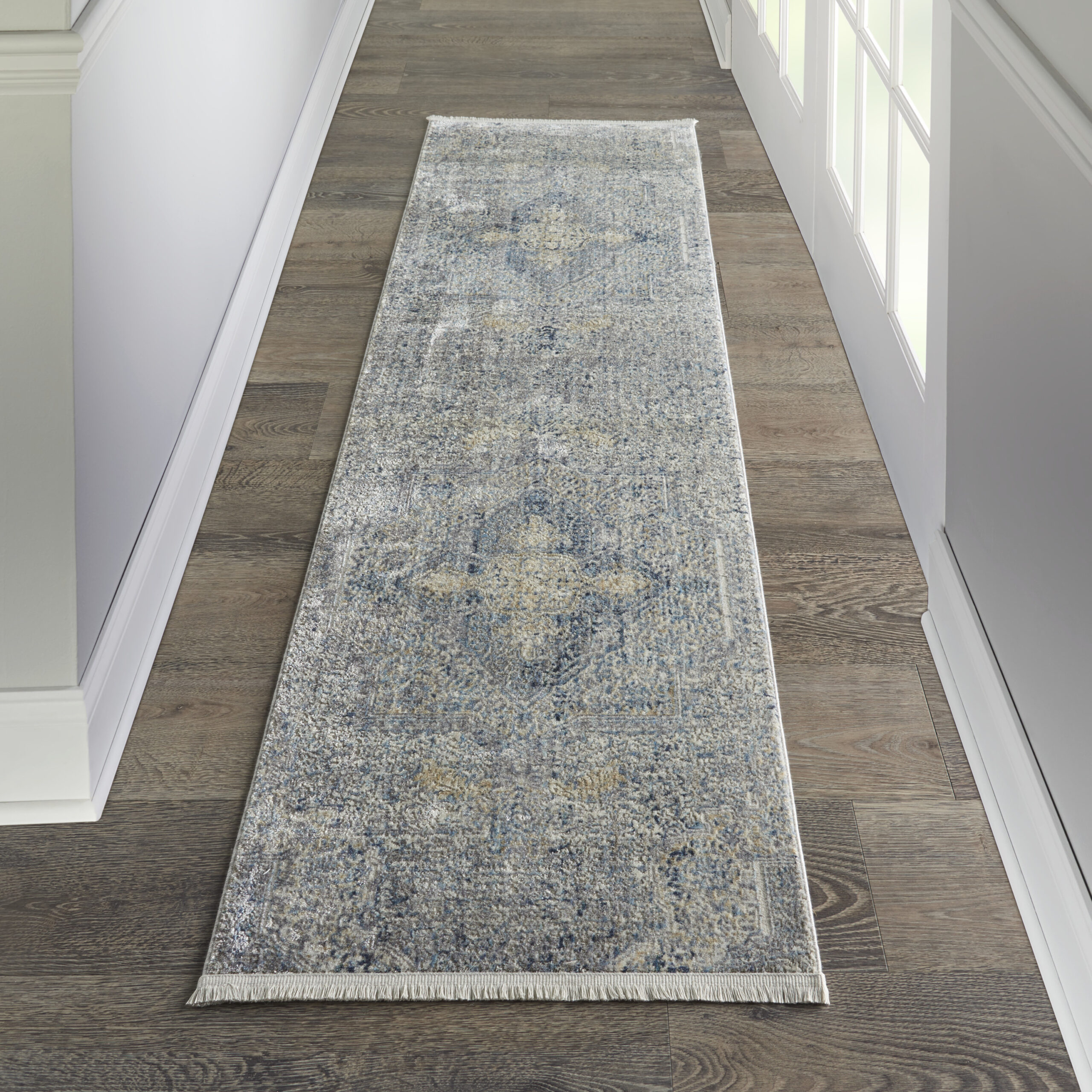 Nourison Lustrous Weave LUW04 Blue Grey Area Rug - Image 5