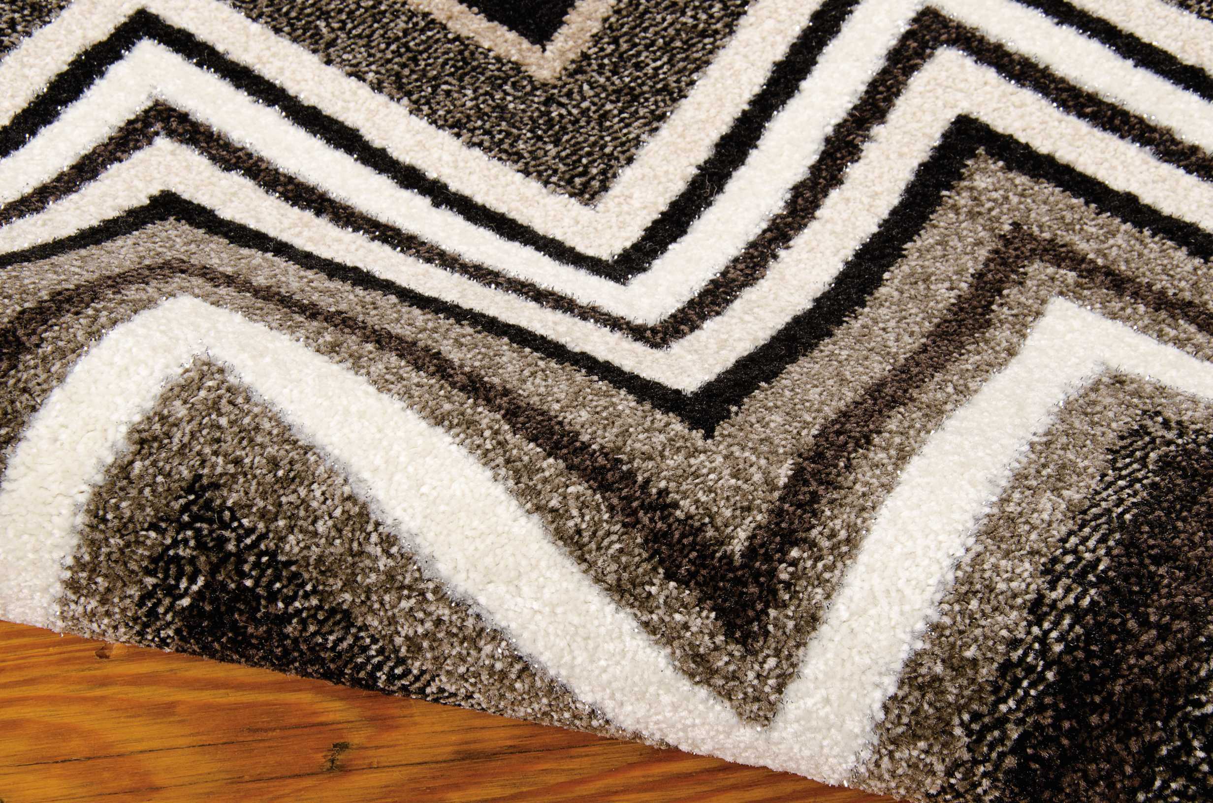 Michael Amini Glistening Nights MA503 Grey Area Rug - Image 2