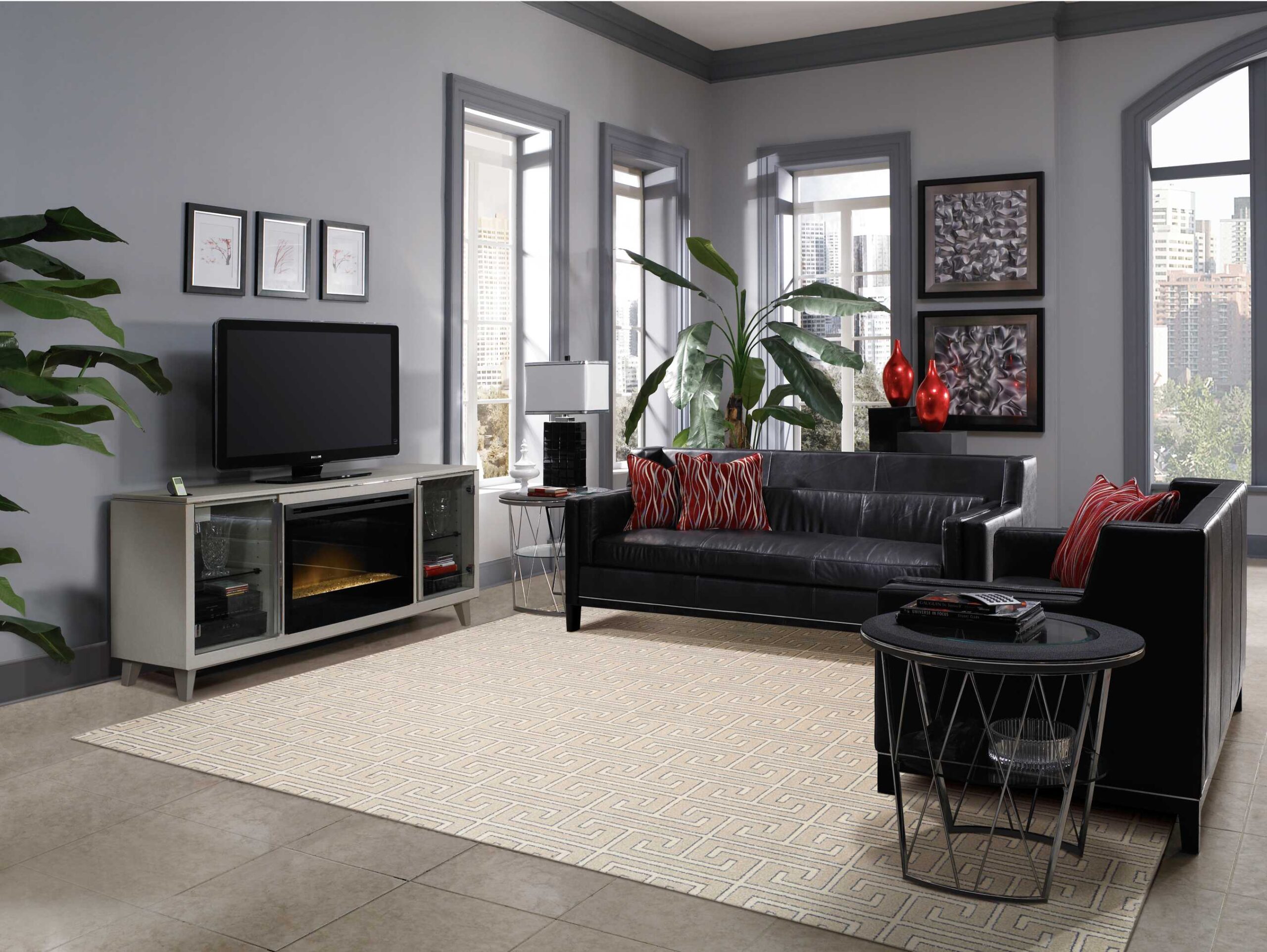 Michael Amini Glistening Nights MA507 Beige Area Rug - Image 3
