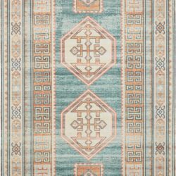 Nourison Madera MAD04 Teal Green Area Rug
