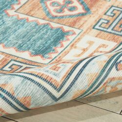Alternative view of Nourison Madera MAD04 Teal Green Area Rug