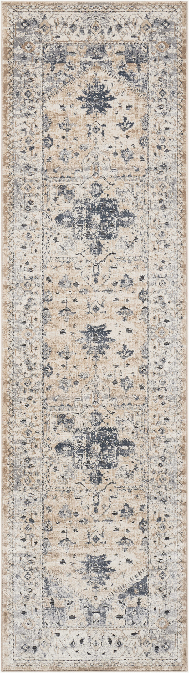 Nourison Malta MAI02 Beige Blue Area Rug