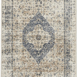 Nourison Malta MAI11 Ivory/Blue Area Rug