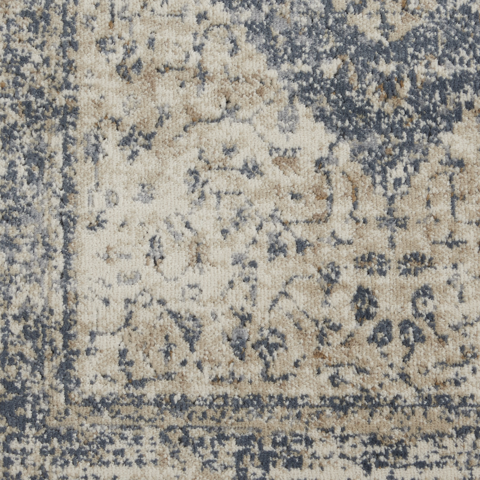 Nourison Malta MAI11 Ivory/Blue Area Rug - Image 4
